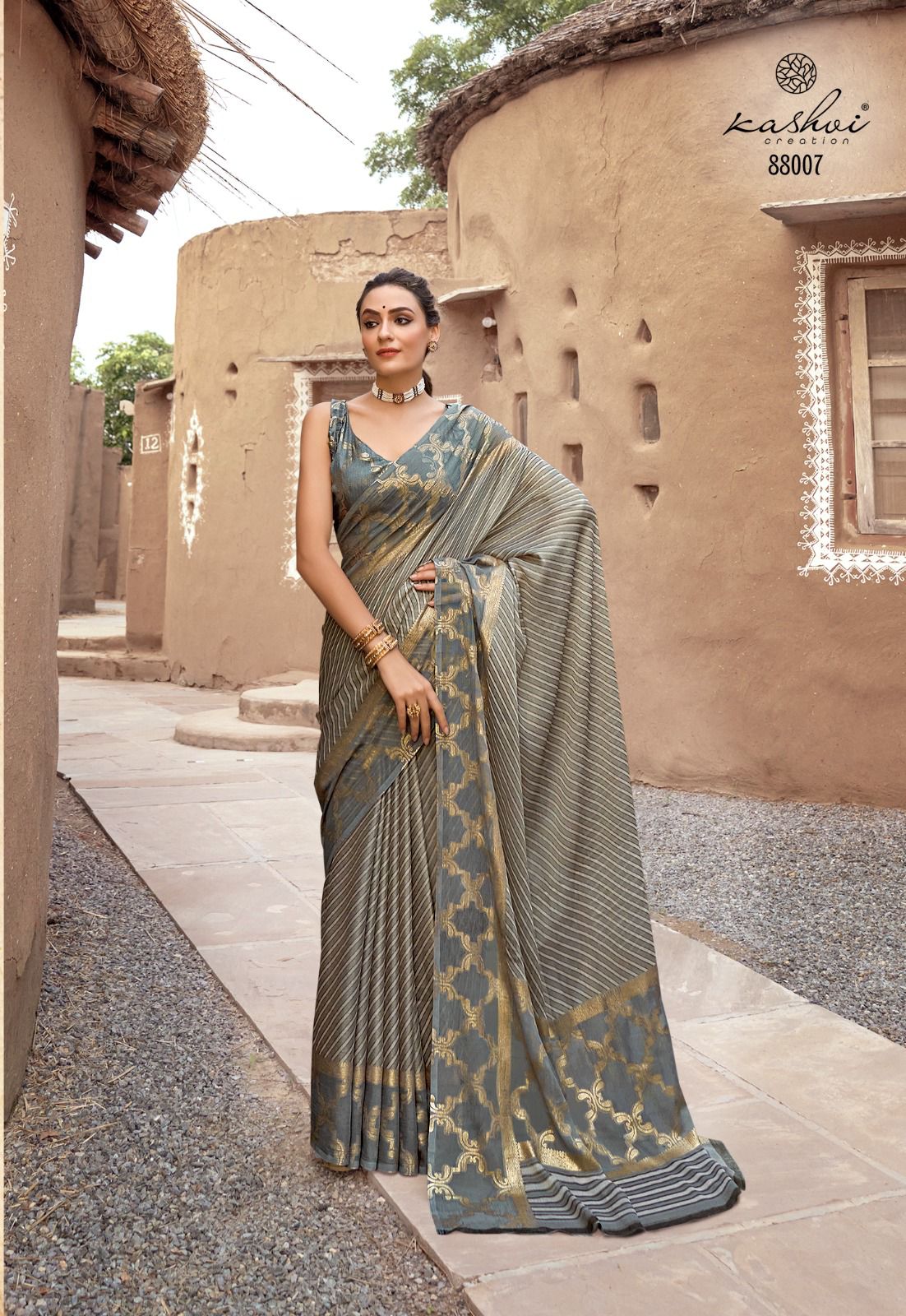 Kashvi Kavya By LT Fabrics Chiffon Sarees Catalog